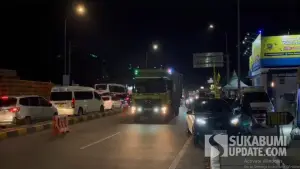 Arus balik kendaraan di H+3 Lebaran dari Sukabumi | Foto : Sukabumiupdate