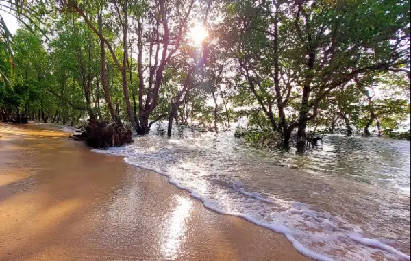 Pantai Tenda Biru Ujunggenteng Sukabumi (Sumber: Gmaps/andri wonkso)