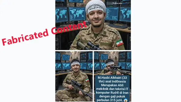 Beredar klaim seorang WNI jadi teknisi rudal Iran, tapi benarkah? (Sumber : Threads).