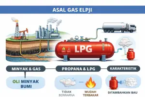 Ilustrasi - LPG atau Elpiji menjadi salah satu bahan bakar yang paling banyak digunakan dalam rumah tangga (Sumber : AI chatGPT)