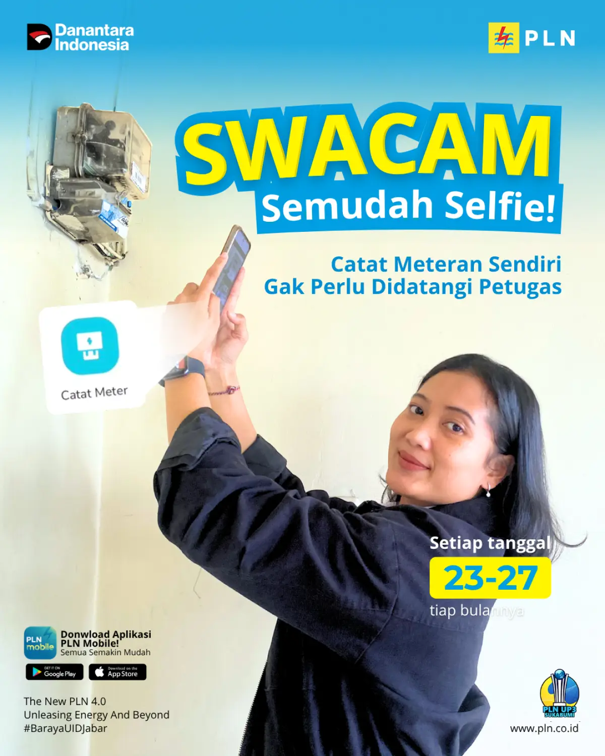 Fitur SWACAM lewat aplikasi PLN Mobile.