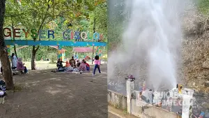 Geyser Cisolok yang berlokasi di Desa Wangunsari, Kecamatan Cisolok, Kabupaten Sukabumi. (Sumber : SU/Ilyas)