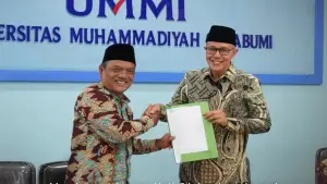 Silaturahmi Pemkot Sukabumi dan PD Muhammadiyah di Kampus UMMI, Kamis (27/3/2026) | Foto : Dokpim