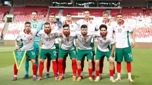 Starting line up Timnas Bulgaria menghadapi Kepulauan Solomon di FIFA Series 2026 (Sumber: Instagram/@team.bulgaria)