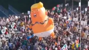 Aksi unjuk rasa jutaan warga AS menolak kebijakan Donald Trump. (Sumber: Istimewa)