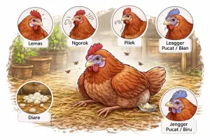 Ilustrasi - Mengetahui cara mengobati ayam yang sakit merupakan hal penting yang harus diketahui saat memelihara ayam di rumah (Sumber : AI chatGPT)
