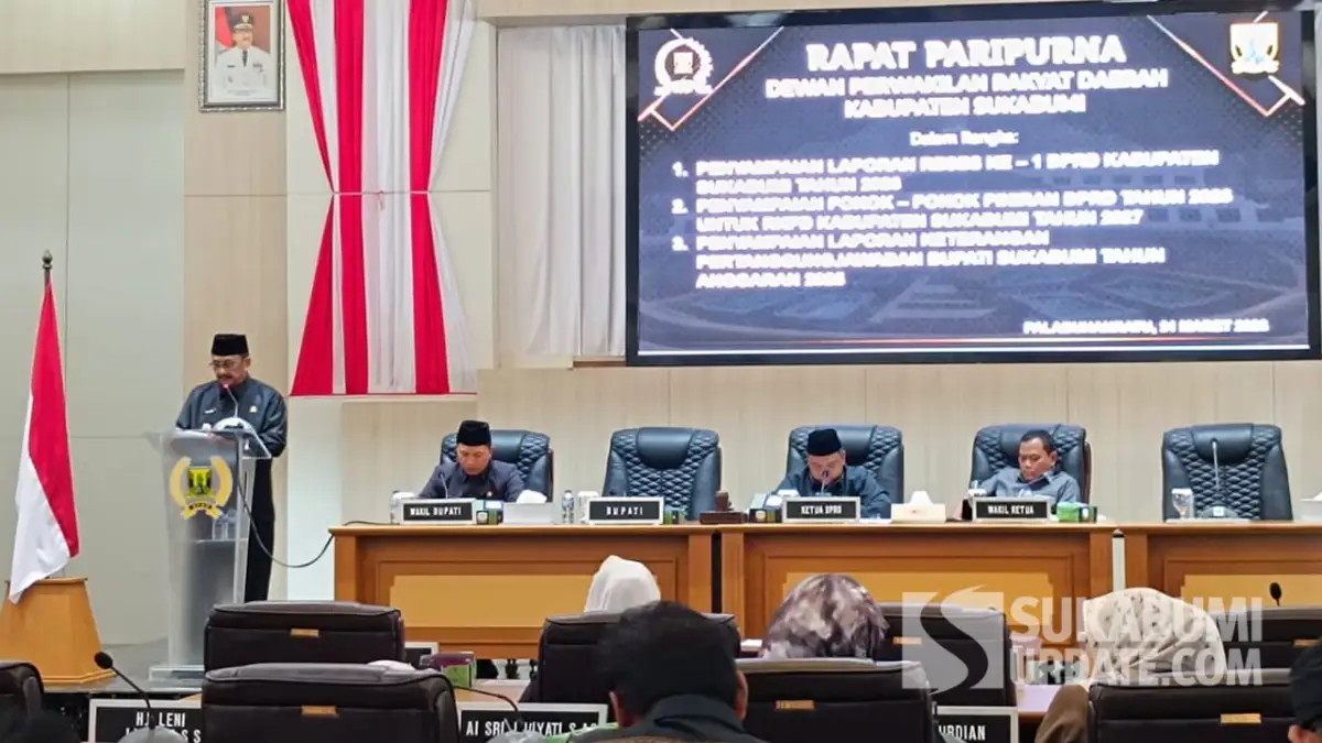 Rapat Paripurna DPRD Sukabumi Bahas Reses, RKPD 2027 hingga LKPJ Bupati 2025