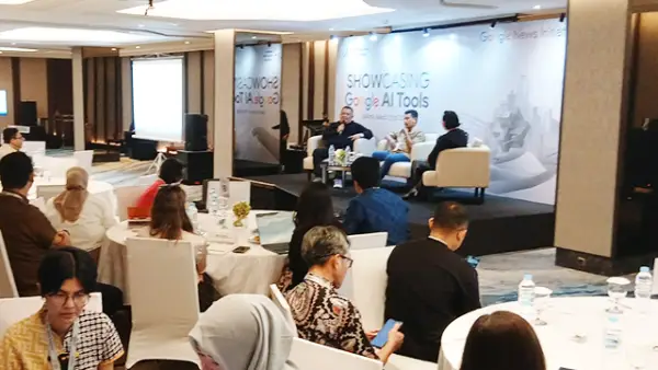 Showcasing Google AI Tools di Jakarta, Selasa 31 Maret 2026, diikuti perwakilan dari  media online. (Sumber : Istimewa.).