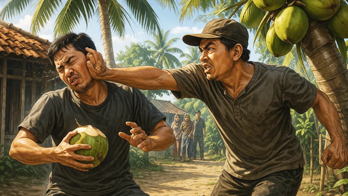 Ambil Kelapa Bayar 20 Ribu, Dugaan Penganiayaan di Tegalbuleud Tempuh Restorative Justice