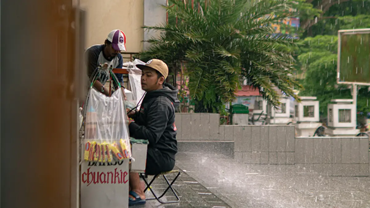 Potensi Curah Hujan Tinggi Periode 1-10 April 2026, Kabupaten Sukabumi Kategori Siaga