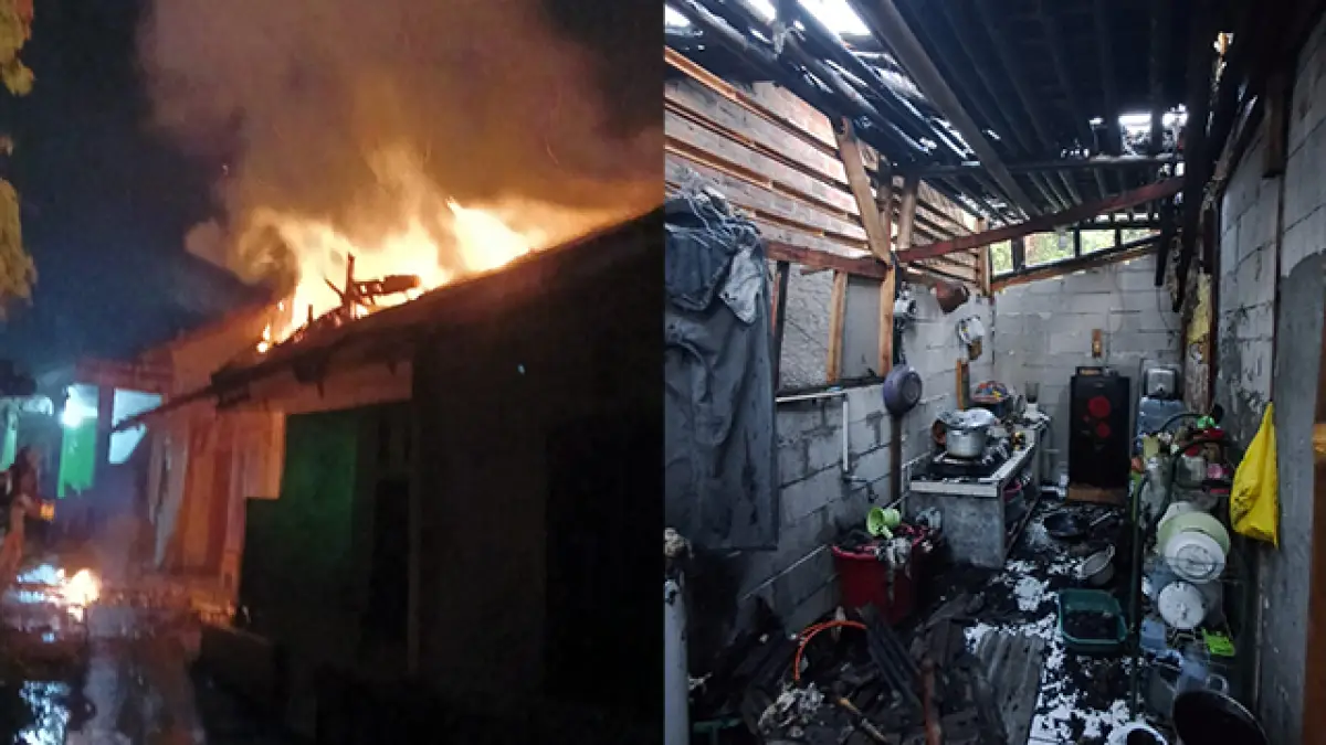 Api Muncul dari Atap Rumah, Kebakaran di Jampangtengah Paksa Satu Keluarga Ngungsi