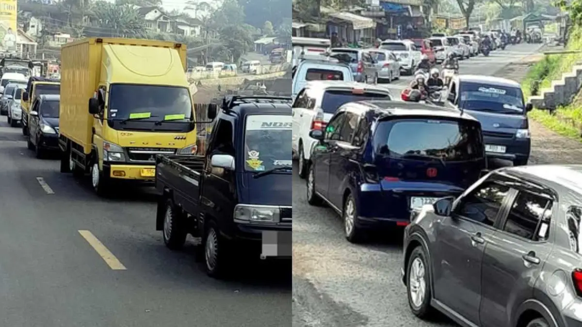Hari Kedua Libur Paskah, Jalur Utara Sukabumi Padat hingga Kawasan Cibadak