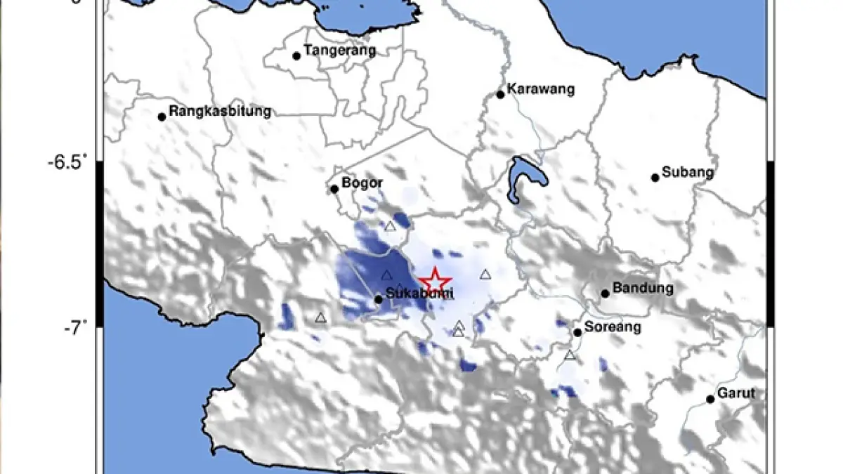 Gempa Bumi Tektonik M2,2 Guncang Cianjur, Dipicu Sesar Aktif
