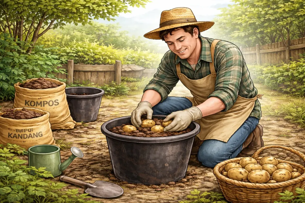 9 Langkah Menanam Kentang di Pot yang Mudah Dicoba di Rumah, Yuk Menanam!