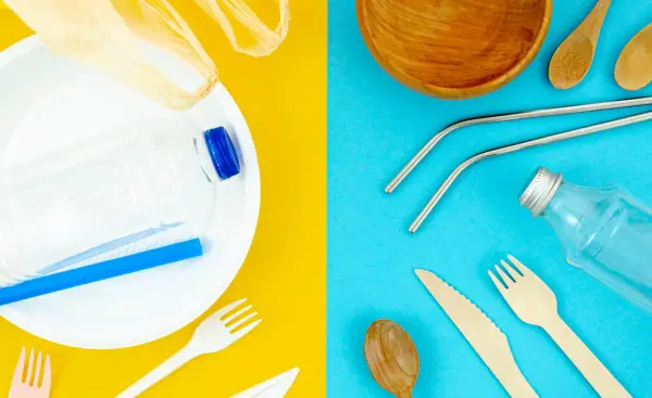 Ilustrasi bahan yang bisa digunakan sebagai alternatif pengganti plastik (Sumber : Freepik)