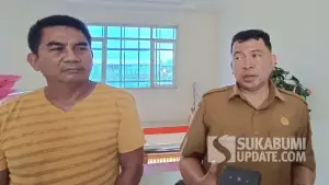 Ketua ASPIBARA Deni Supriadi (Kiri) dan Kepala Bidang Pengolahan, Pemasaran, dan Pengawasan Dinas Perikanan Kabupaten Sukabumi, Iwan Darmawan. (Sumber Foto: SU/Ilyas)