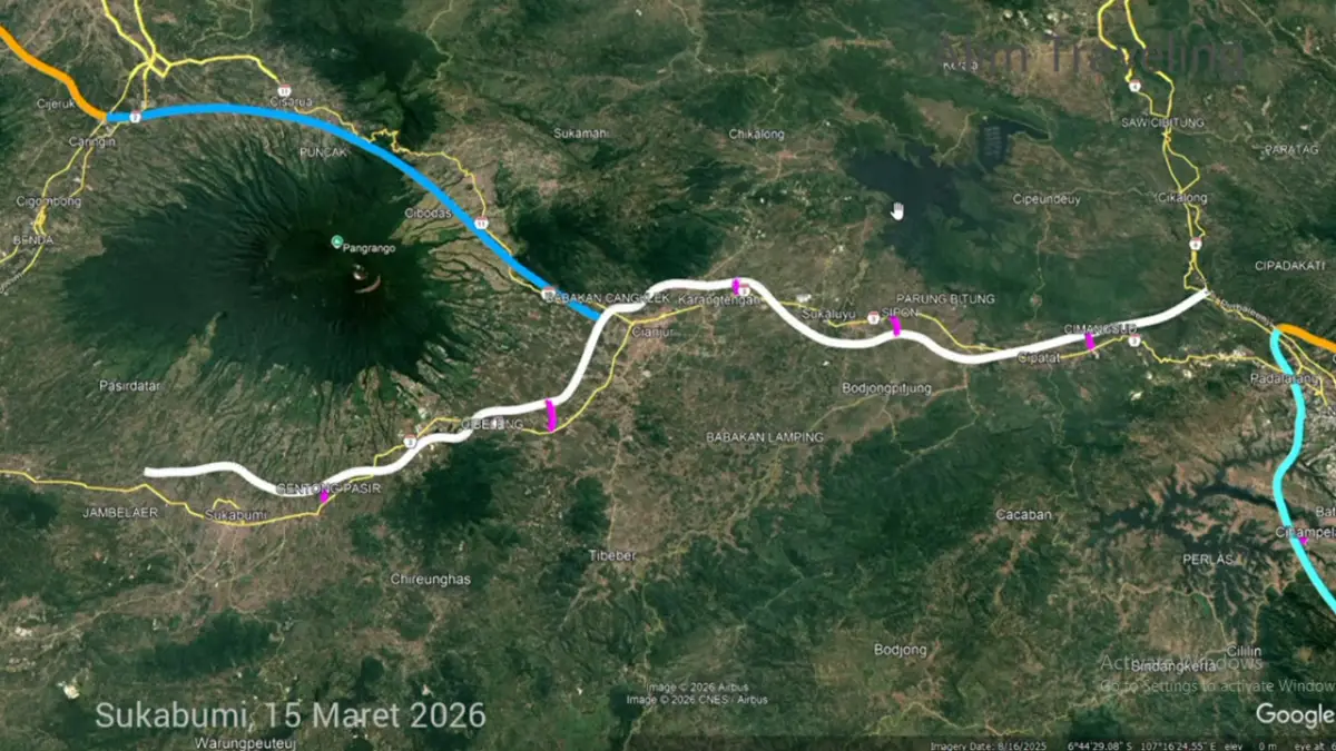 Melihat Trase Tol Bucirang: Sukabumi–Cianjur–Padalarang dan Lokasi Exit Tolnya