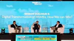 Tutur Economic Dialogue (TREND) 2026 yang mengusung tema “Unlocking Growth in the Middle-Income Trap” di Hotel Le Meridien Jakarta, 8 April 2026 | Foto : Dok. panitia
