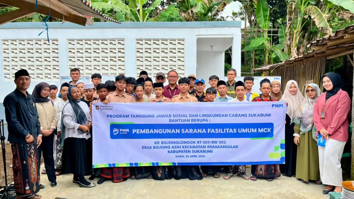 PNM Peduli Dorong Perubahan Sanitasi Layak Bagi Puluhan Keluarga Parakansalak