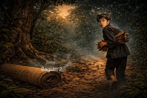 Lanjutan bagian 1 Sing Puriding Cerpen Sunda “Sandekala di Leuweung Hideung (Sumber : AI chatGPT)