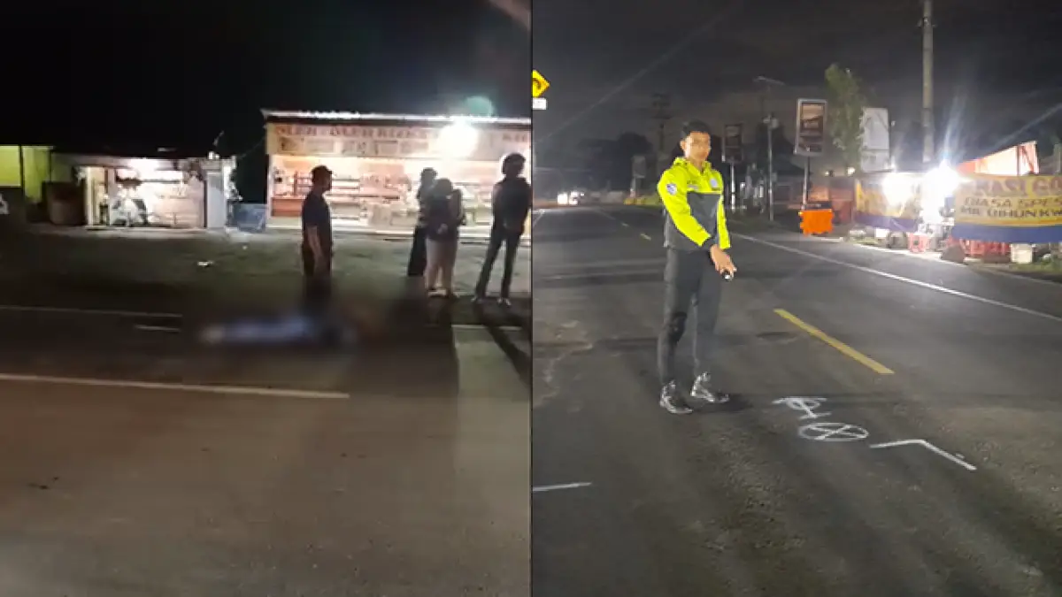 Korban Tergeletak di Jalan, Detik-detik Kecelakaan di Parungkuda Terekam CCTV