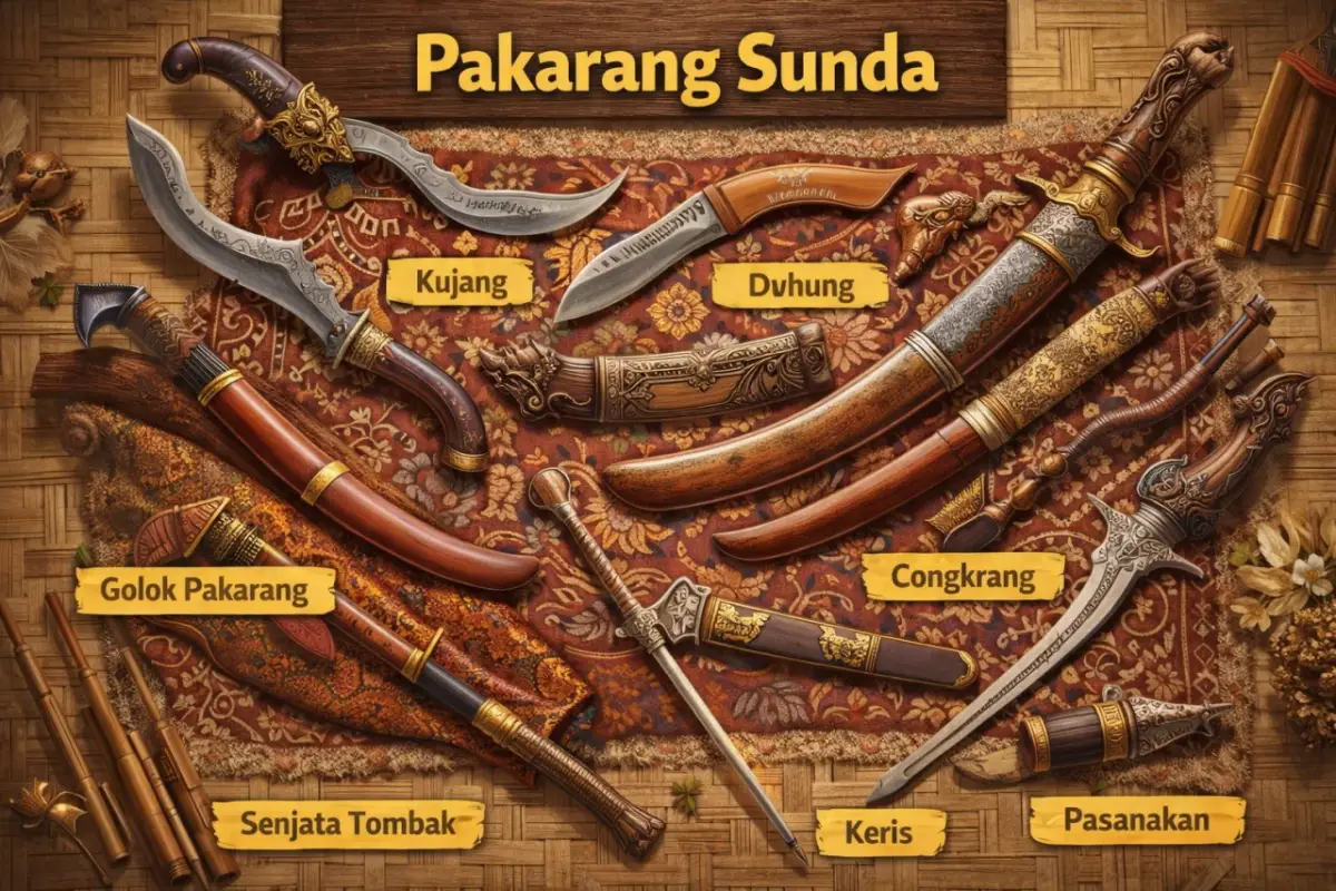 9 Pakarang atau Senjata Tajam dalam Bahasa Sunda, Bukan Cuma Kujang