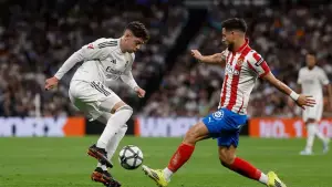 Aksi Federico Valverde saat membela Real Madrid menghadapi Girona (Sumber: web/realmadrid.com)