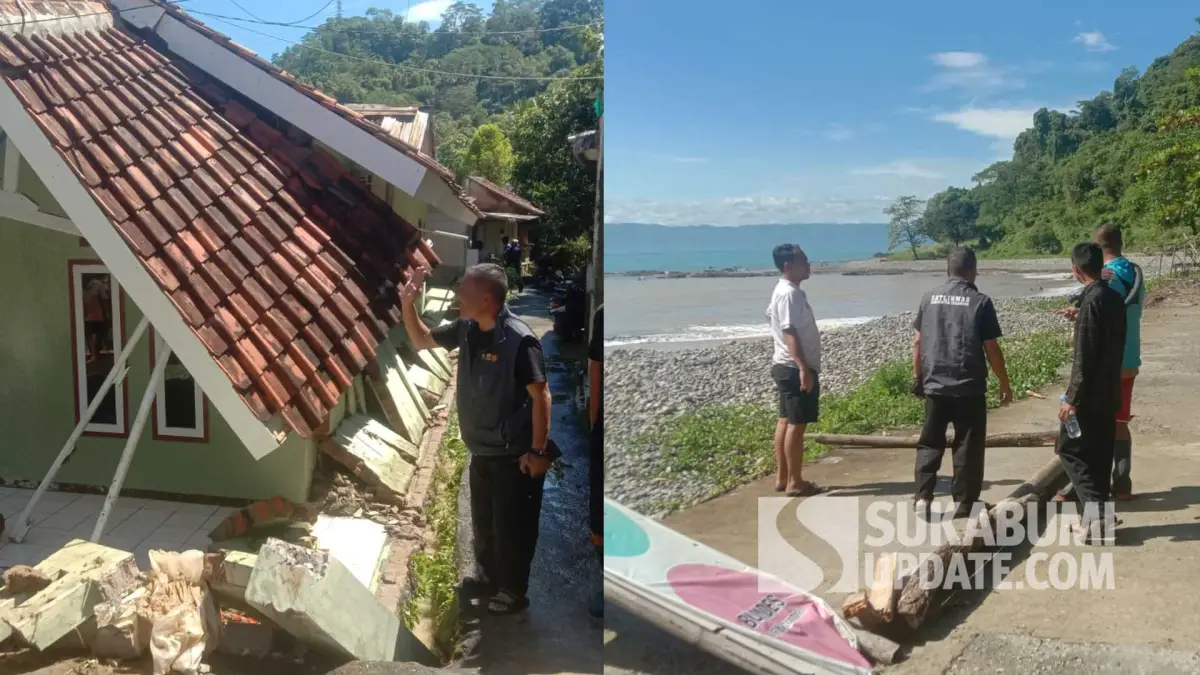 Banjir Cisolok Rusak 4 Rumah, Mobil Hanyut ke Laut Belum Ditemukan