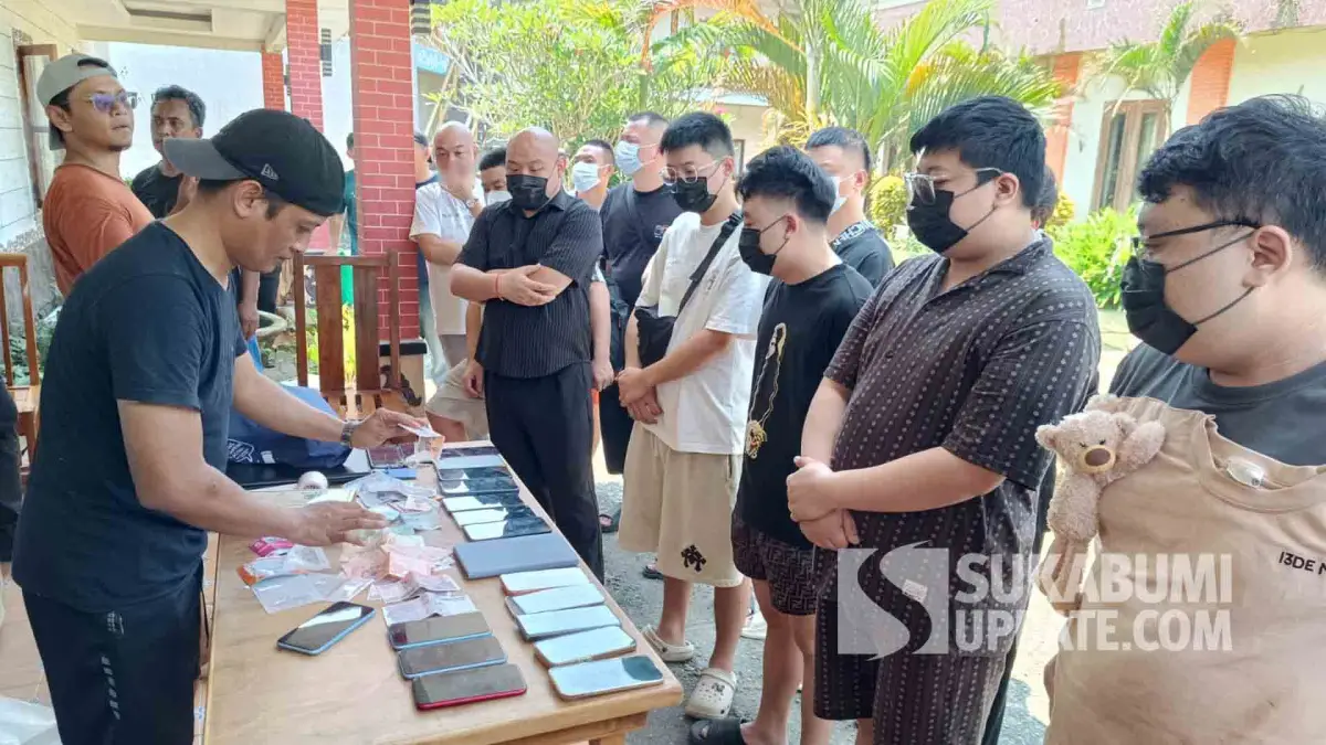 Pelarian Berakhir di Cisolok, 16 WNA Terduga Sindikat Siber Ditangkap Imigrasi Sukabumi