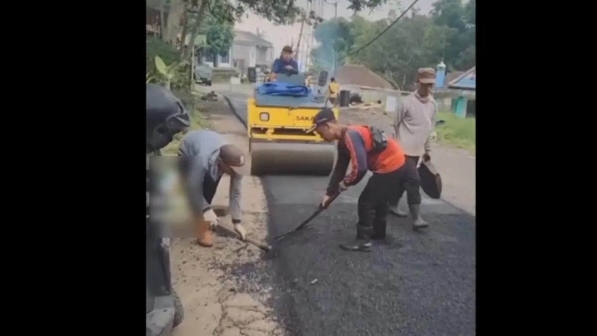 Perbaikan Jalan KH Zejen ZA Ruas Nyangkokot - Perbawati: Anggaran Rp372 Juta