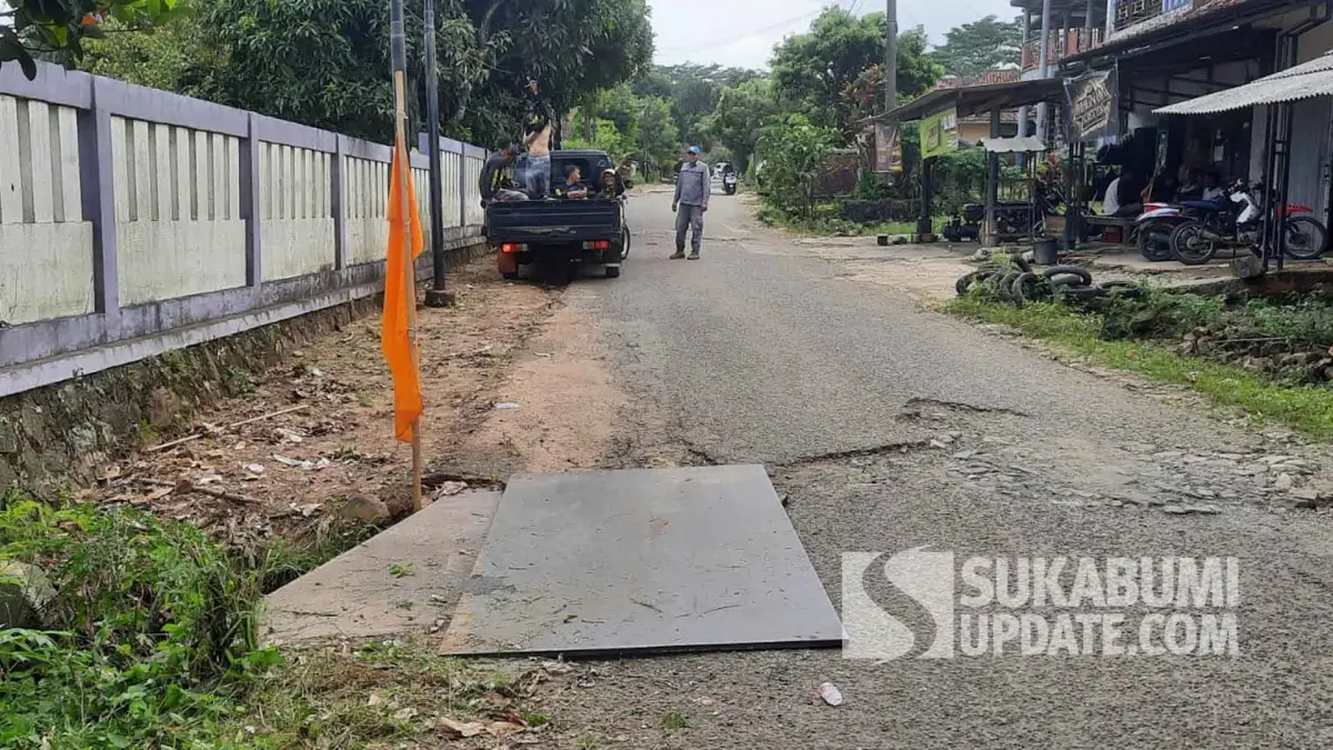 Jalan Amblas Ruas Mareleng–Ciracap Sukabumi Ditangani Darurat, PU Targetkan Perbaikan Mei 2026