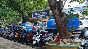 Area parkir objek wisata Pantai RTH Citepus, Sukabumi. (Sumber: SU/Ilyas Supendi)