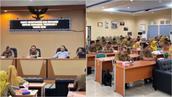 Bapperida Kabupaten Sukabumi menggelar Rakor Monitoring dan Evaluasi Sektor Infrastruktur dan Kewilayahan, Selasa (14/4/2026) (Sumber Foto: IG Bapperida Kabupaten Sukabumi)