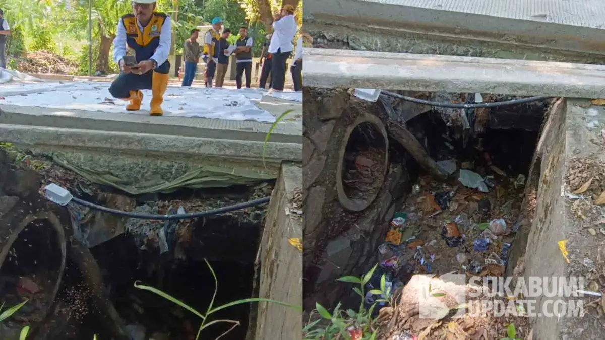Respons Kadis PU Sukabumi usai Temukan Drainase Penuh Sampah di Jalan Ahmad Yani Palabuhanratu