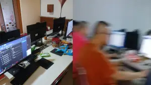 Tangkapan layar sebuah video di dalam resort yang disulap menjadi barak operasi siber WNA di Cimaja, Palabuhanratu, Sukabumi. (Sumber: Istimewa)