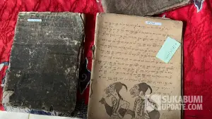 Kitab Patambaan Siliwangi di Museum Siliwangi Sukabumi berisi metode pengobatan tradisional Sunda | Foto : Sukabumiupdare/Turangga Anom