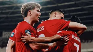 Selebrasi para pemain Timnas Indonesia setelah Beckham Putra cetak gol. (Sumber: Instagram/@jayidzes)