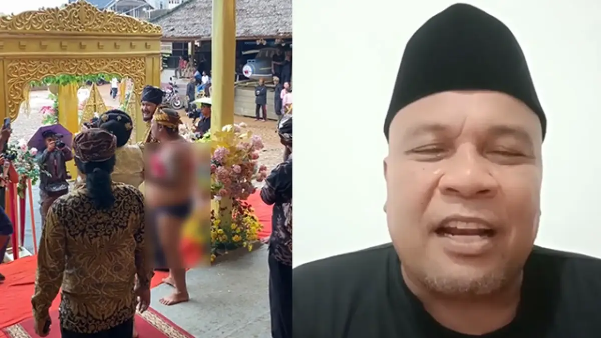 Aksi Pria Berpakaian Minim di Kasepuhan Gelar Alam Dikecam, Berujung Klarifikasi dan Minta Maaf