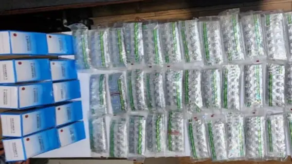 Barang bukti ribuan Obat Keras Terbatas (OKT) yang berhasil diamankan Polisi. (Sumber: Istimewa)