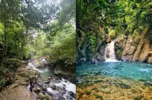 Curug Putri Kencana, destinasi wisata unik di Bogor karena punya area camping ground tepat di samping air terjun (Sumber : Gmaps)