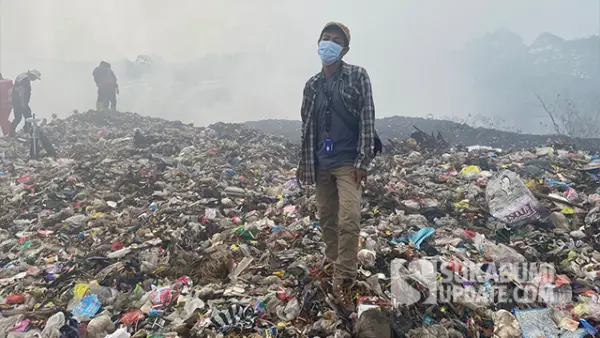 TPA Cikundul yang berada di Kecamatan Lembursitu, Kota Sukabumi. (Sumber : SU/Asep Awaludin).