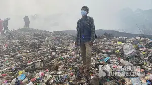 TPA Cikundul yang berada di Kecamatan Lembursitu, Kota Sukabumi. (Sumber : SU/Asep Awaludin).