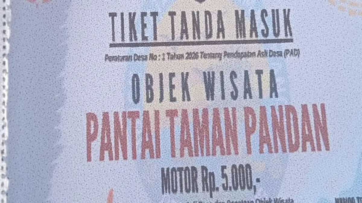 Karcis Wisata Pantai Taman Pandan Sukabumi Ditarik Sementara Buntut Dugaan Pungli