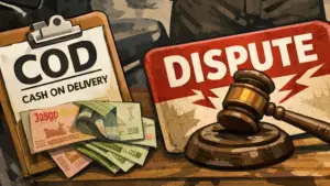 Ilustrasi AI. sengketa sistem COD (Sumber: copilot)