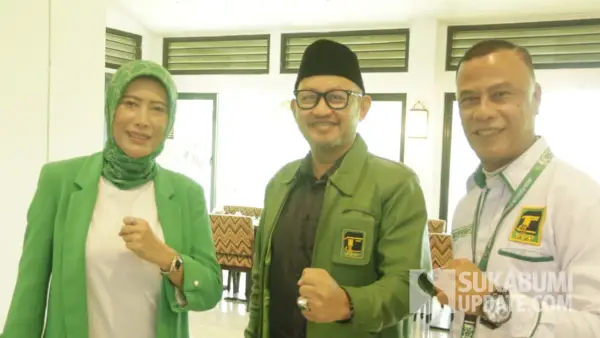 Tiga orang formatur dari DPC dan PAC PPP Kota Sukabumi, Ima Slamet (kiri) Mulyana (tengah), Muchendra (kanan) | Foto : Sukabumiupdate