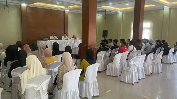 Kegiatan wawancara calon peserta Mandiri Training Unit (MTU) oleh Disnakertrans Jawa Barat, Rabu (22/4/2026) | Foto : Sukabumiupdate