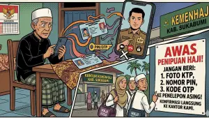 Waspada! Modus Video Call Kuras Rekening Incar Calon Jemaah Haji Sukabumi. (Sumber Foto: Ilustrasi/AI)