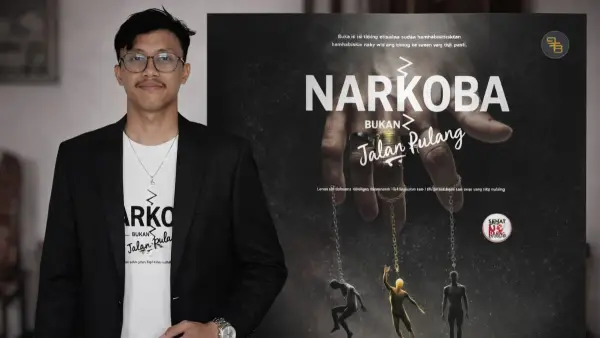 Penulis zeed abdilan dan buku Narkoba Bukan Jalan Pulang (Sumber: dok zeed)