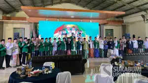 Kegiatan halal bihalal PCNU Kabupaten Sukabumi. Kamis (23/4/2026). (Sumber: SU/Asep Awaludin)