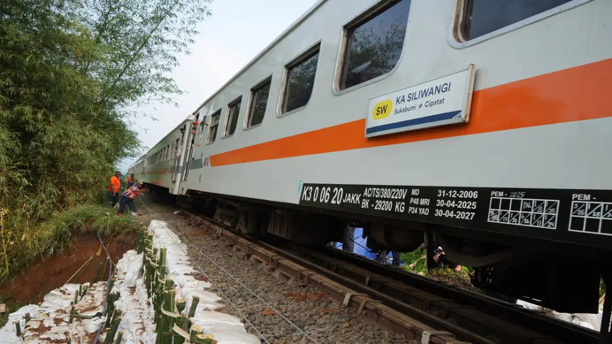 Perbaikan Jalur Cibeber–Lampegan Selesai, KA Siliwangi Kembali Beroperasi Normal